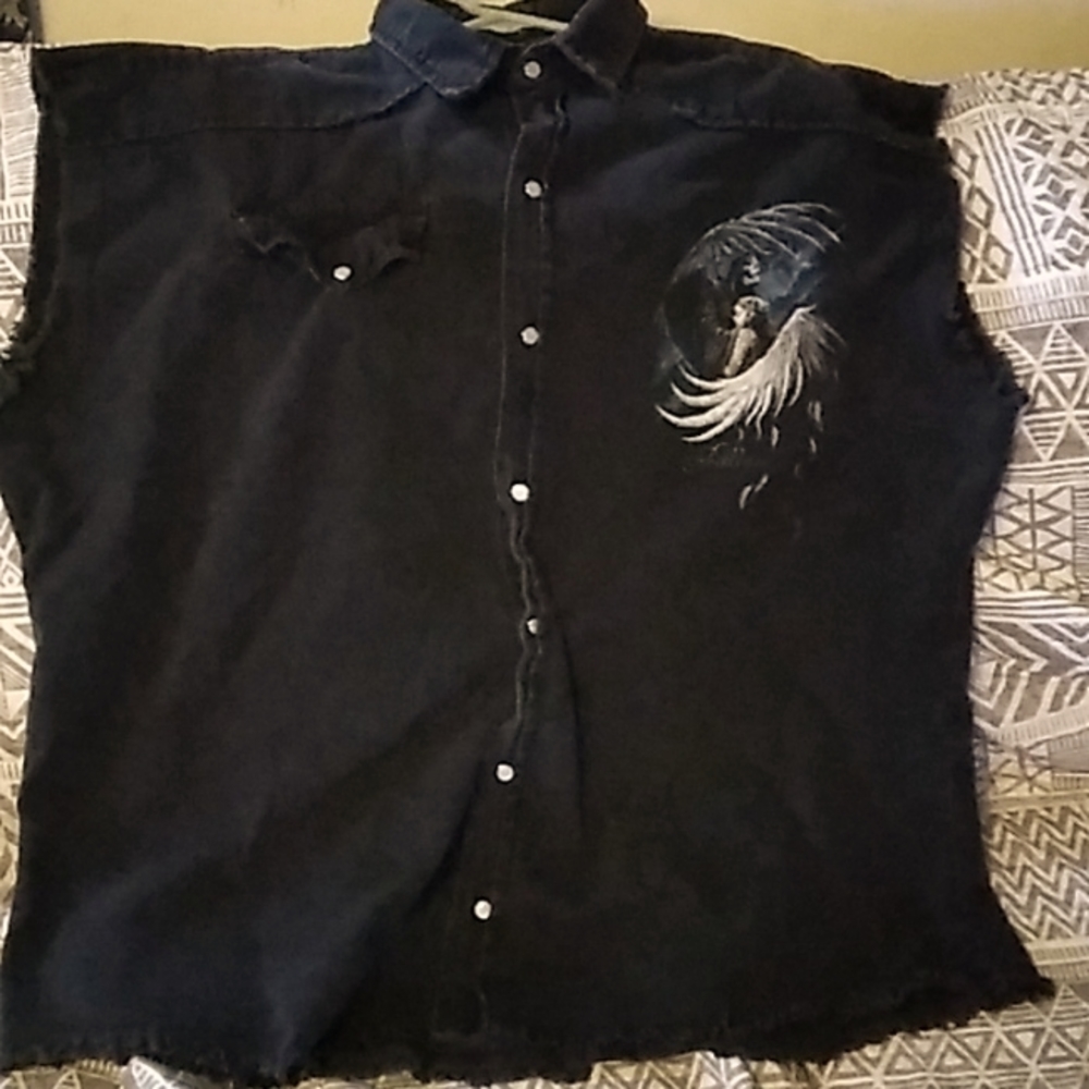 Mens denim shirt size 3xl